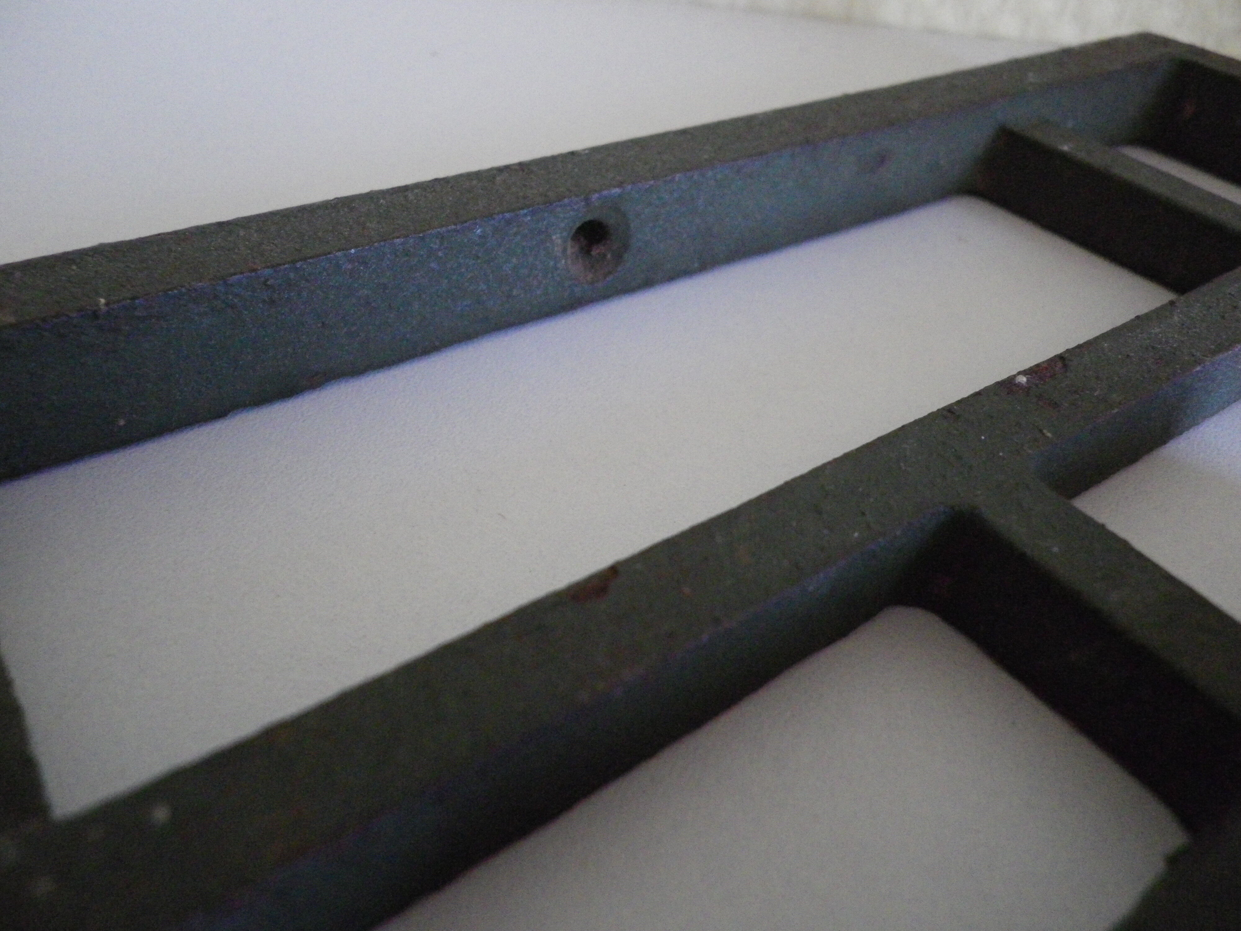 Old 4-point steel door ornament