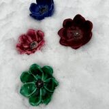 Pavots fleurs en ceramiques anciennes
