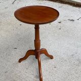 Solid wood tripod side table