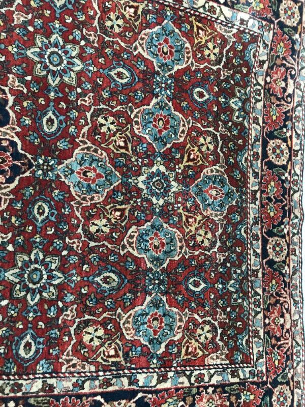 Very nice old Persian rug Esfahan fine handmade 150 X 218 CM