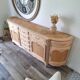 Louis XV style buffet in solid cherry wood, renovated.