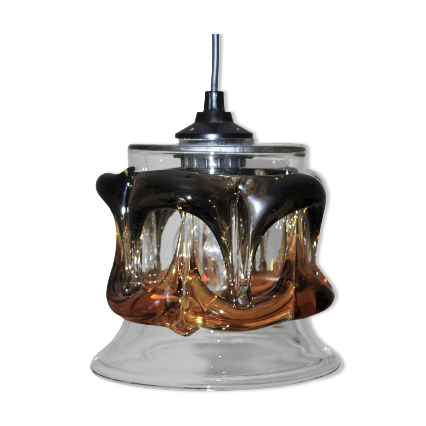 Hanging lamp glass from murano