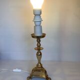 Brass lamp with lion claw feet Italy
