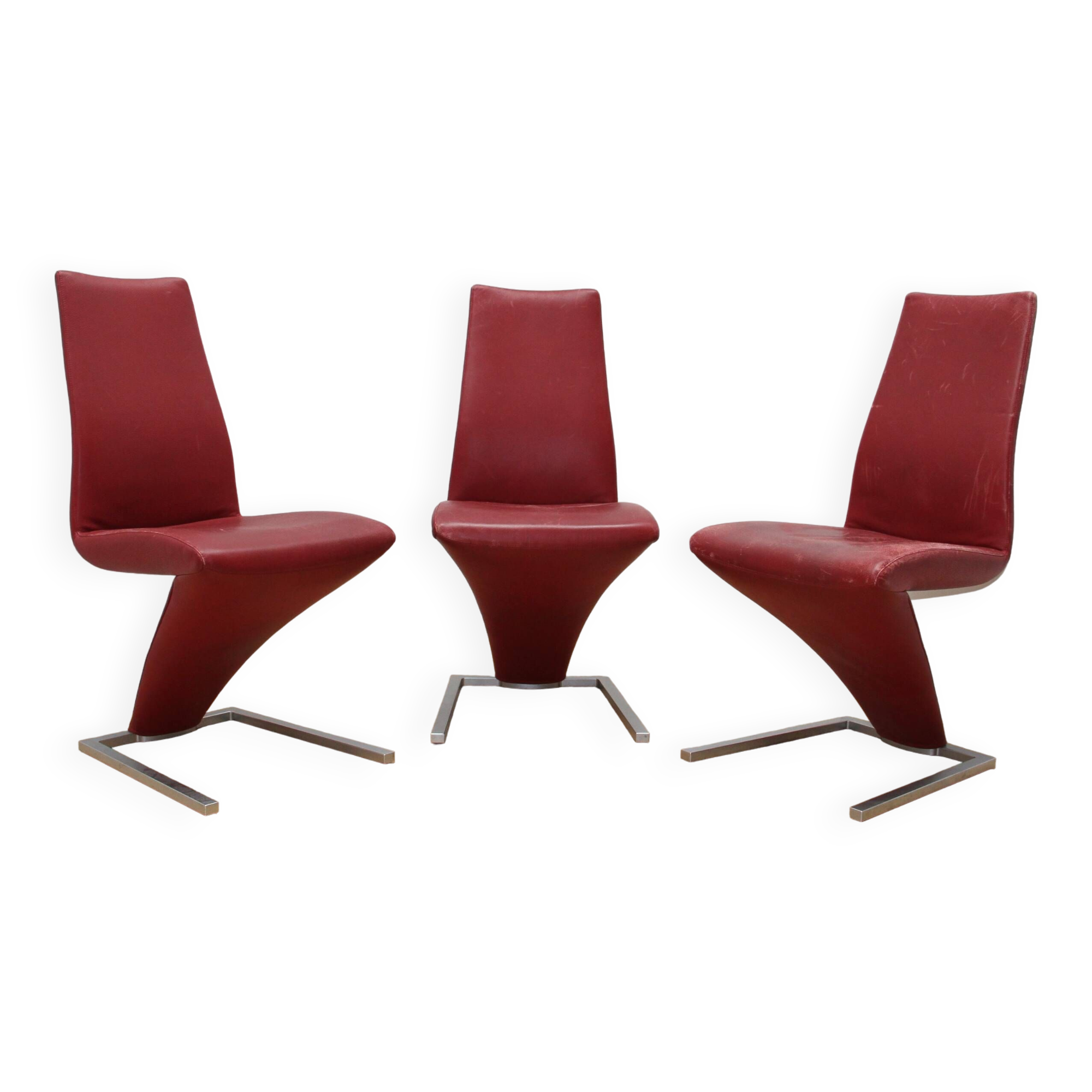 Suite of 3 Rofl Benz 7800 armchairs