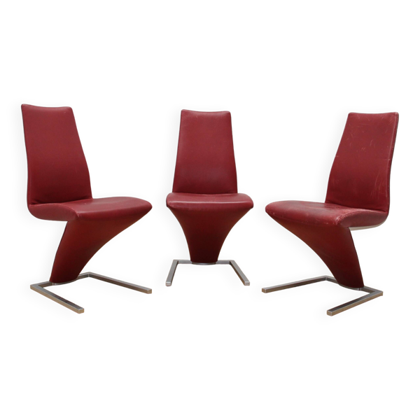 Suite de 3 fauteuils Rofl Benz 7800