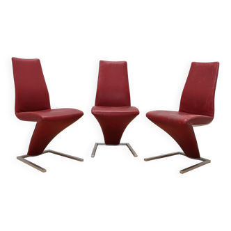 Suite of 3 Rofl Benz 7800 armchairs