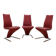 Suite de 3 fauteuils Rofl Benz 7800
