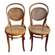 Set of 2 THONET Cane Bistro Chairs N°11 (circa 1900)