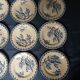 14 dinner plates + 2 "Chardons" dishes from Gien