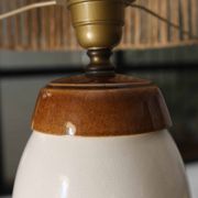 Lampe à poser en céramique craquelée, années 80