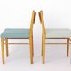 Set of 6 Vintage Beech Dining Chairs, Germany 1970s, Restored Wooden Dining