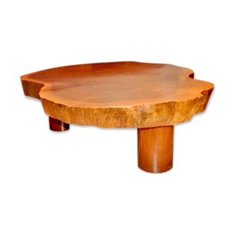 Large solid wood coffee table mid 20th century
