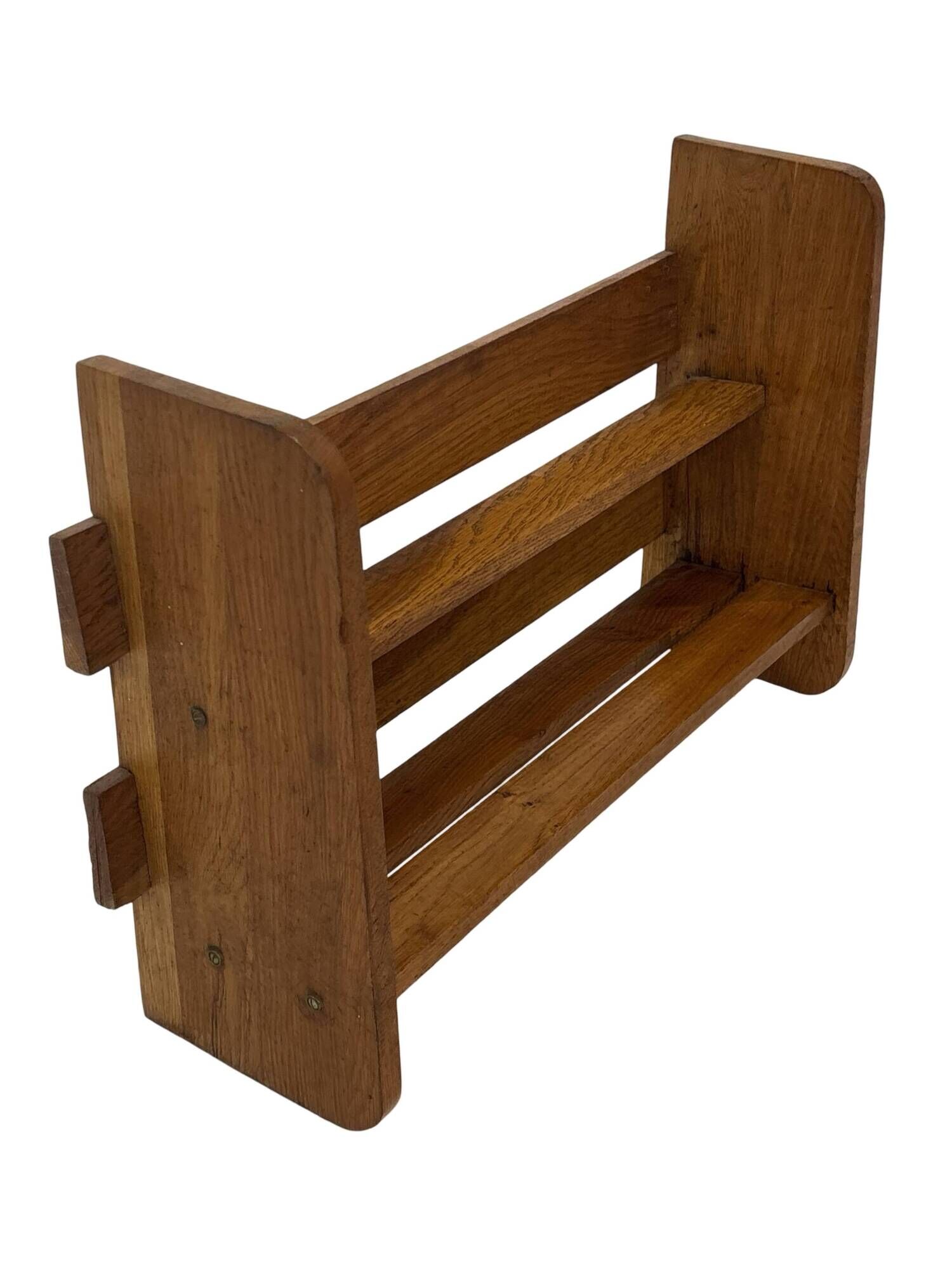Vintage wooden standing bookcase from the 1950s