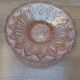 Grand plat Art déco verre rose