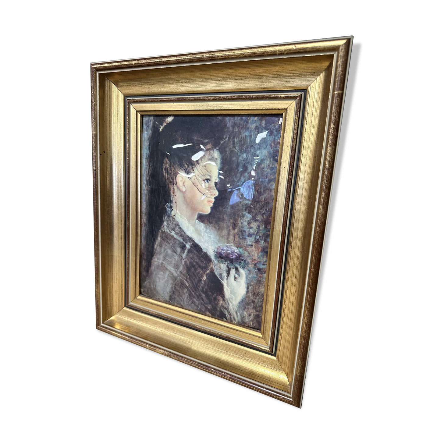 Vintage painting of a young woman.