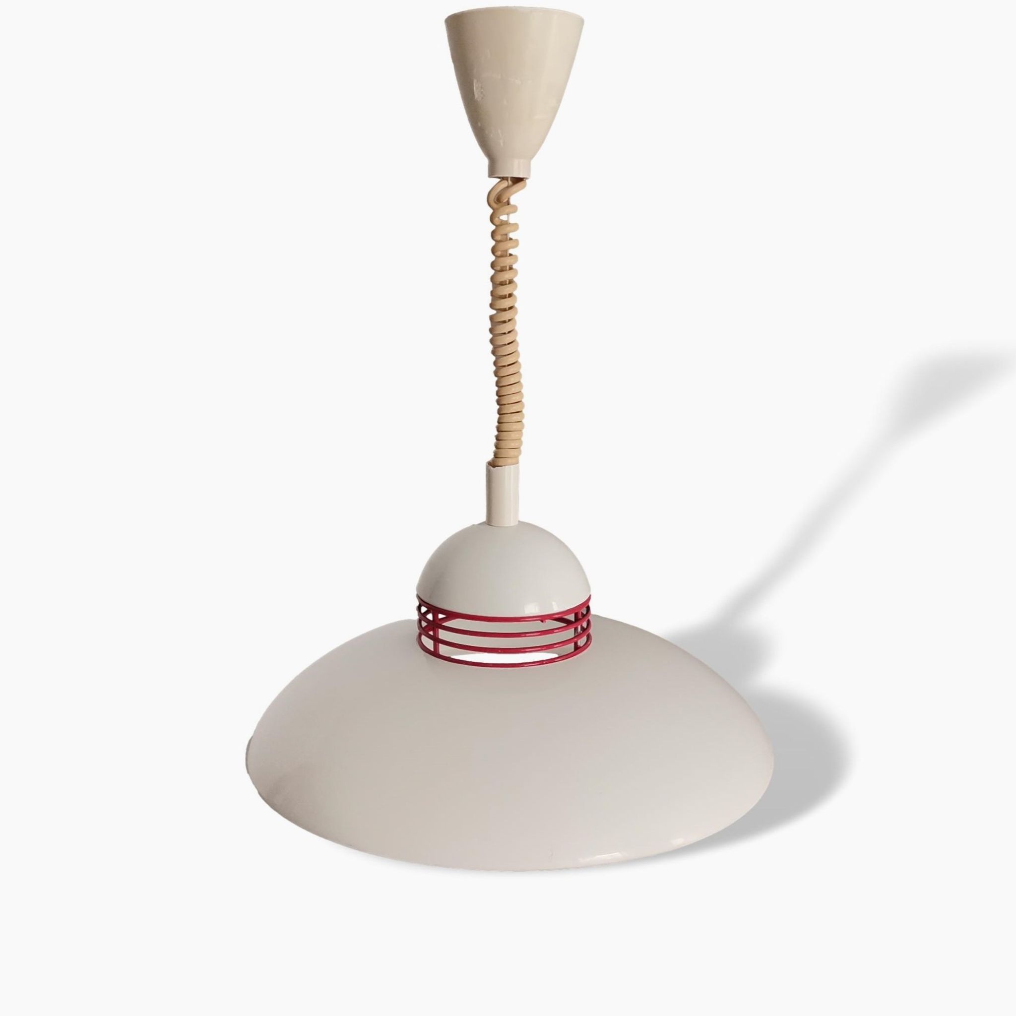 Scandinavian  white flying saucer lamp