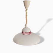 Scandinavian  white flying saucer lamp