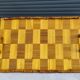 Plateau vintage en "bambou et marqueterie"