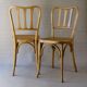 2 caned bistro chairs, Horgen Glarus (Switzerland), around 1925 - no Thonet.