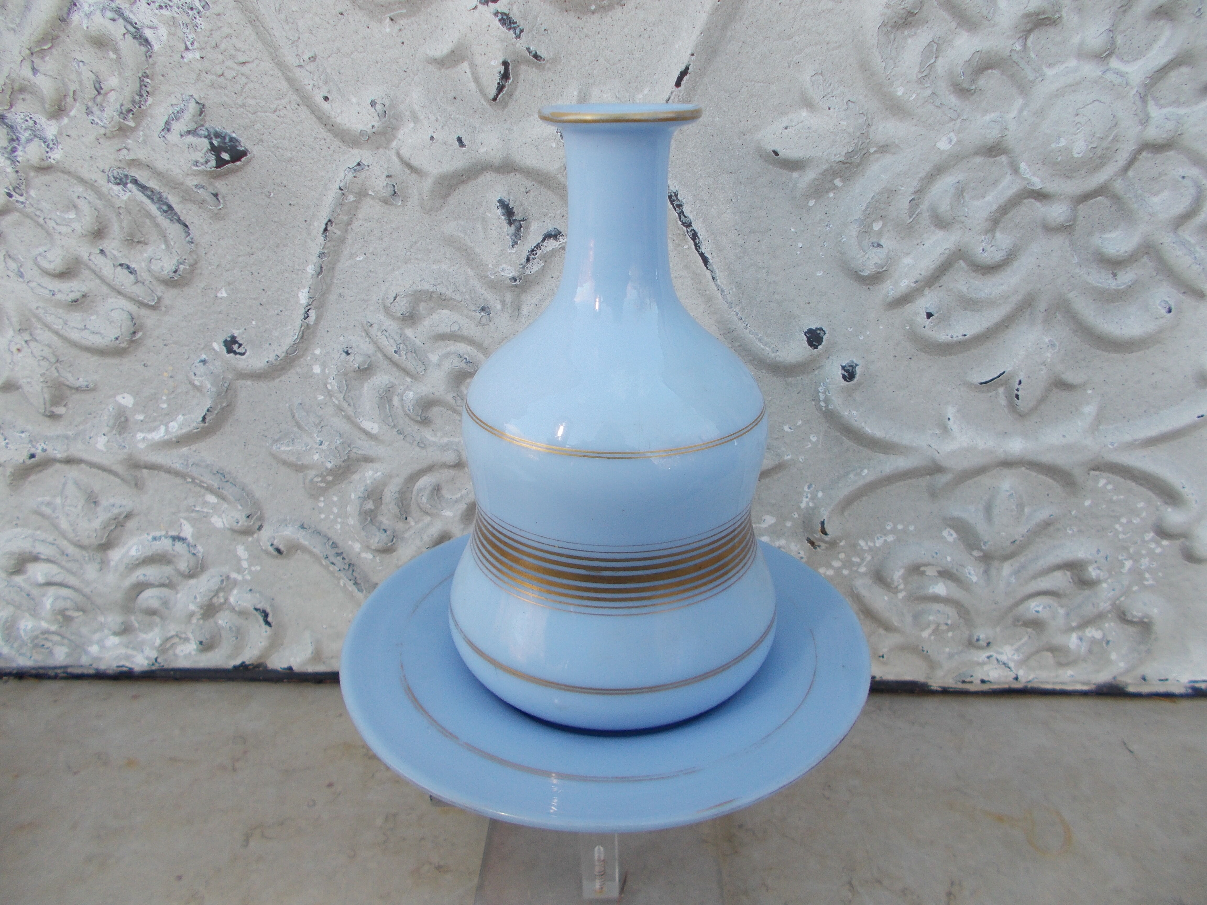 Blue opaline XIXth night water service