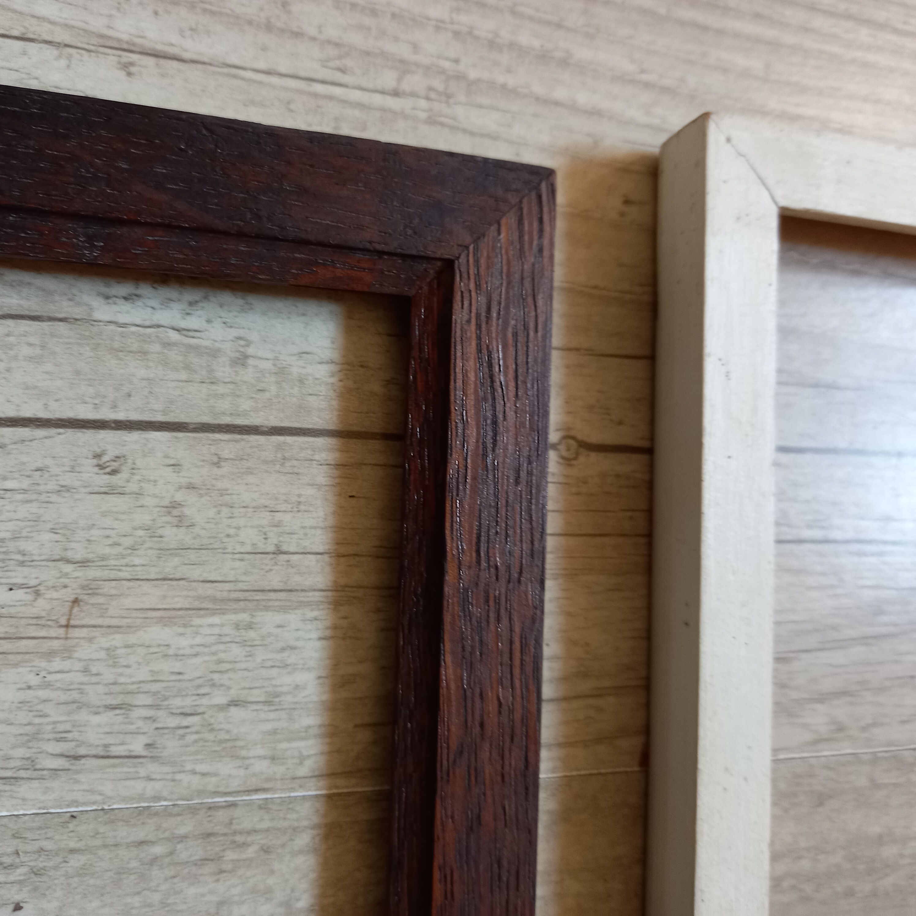 Set of 4 old rectangular frames
