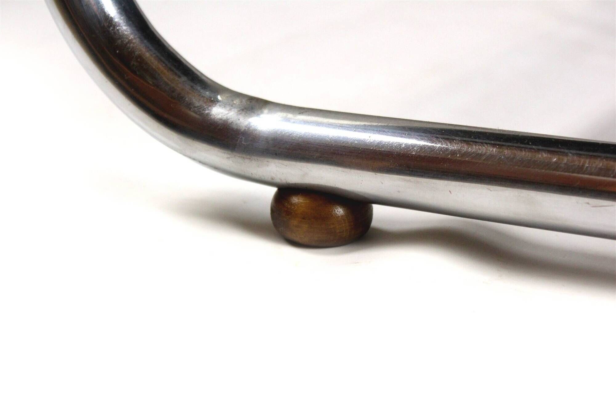 Restored Bauhaus Tubular Steel and Chrome Sofa, Czechoslovakia, 1940s