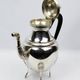 Empire-style tea and coffee service with ram's head spout - silver-plated, 5 pieces