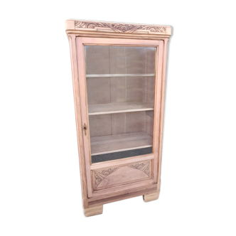 Showcase art deco wardrobe Parisian wood raw walnut