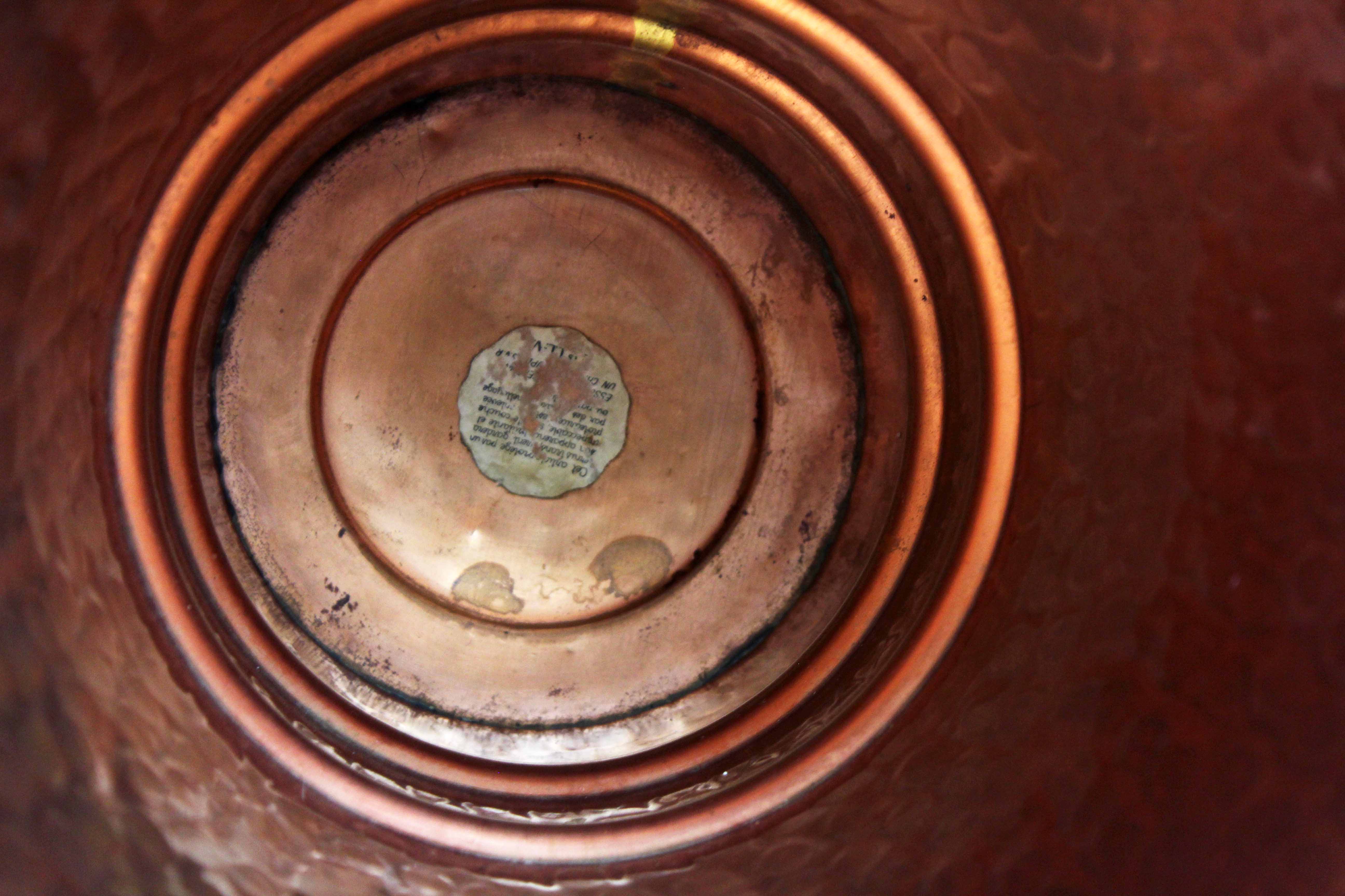 Lecellier copper and brass umbrella door