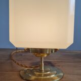 Opal glass table lamp