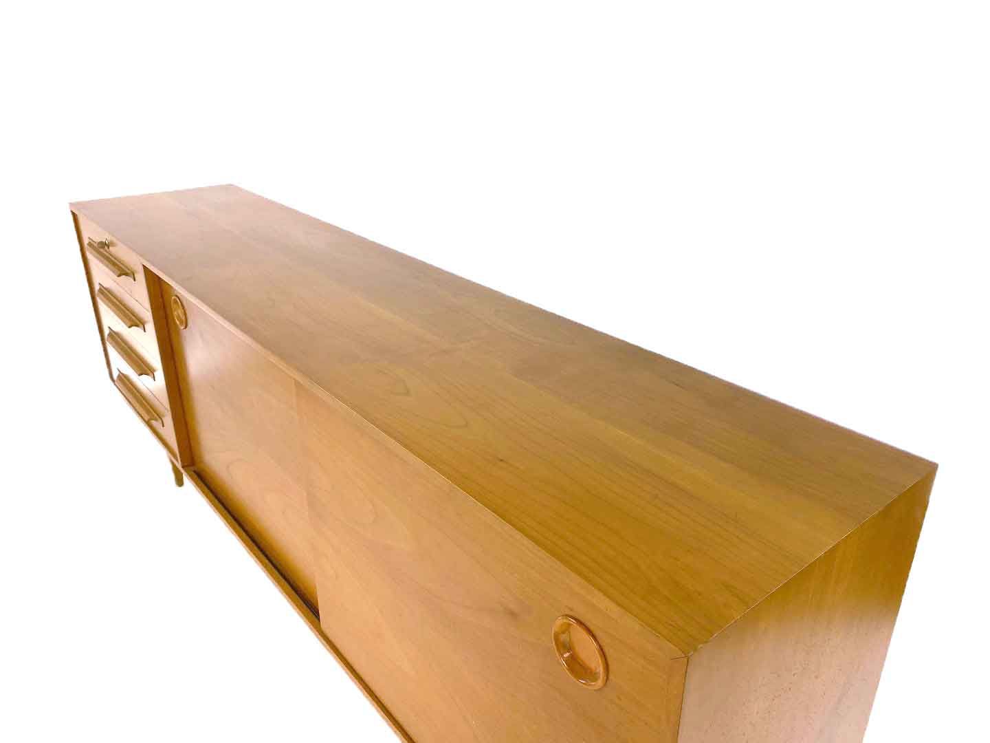 Vintage cherry wood sideboard - georg pollmann möbelfabrik, 1960s