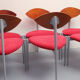 Ensemble de 6 chaises de salle à manger des années 1980