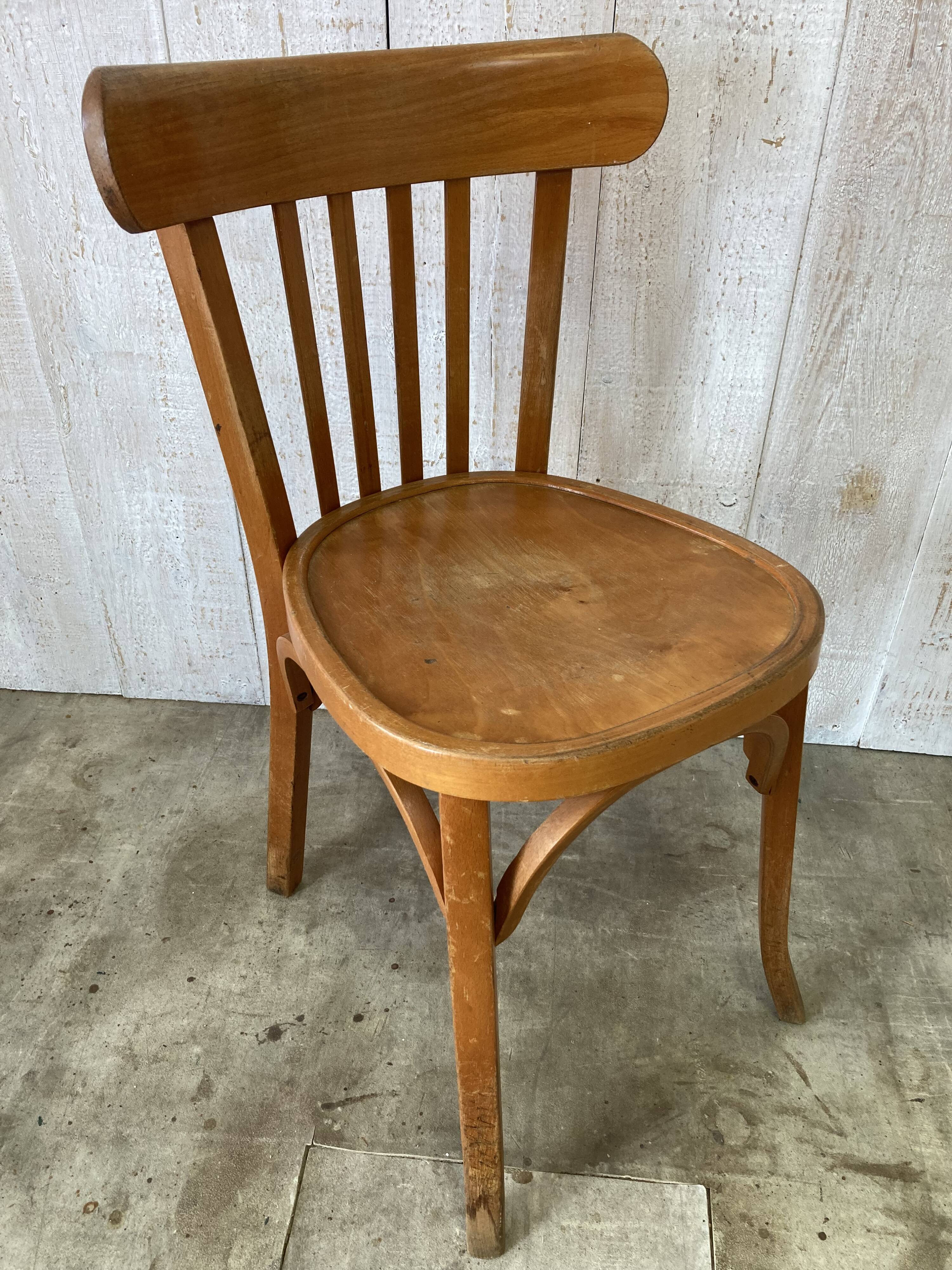 Set of 4 mismatched bistro chairs