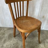 Set of 4 mismatched bistro chairs