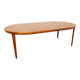 Vintage round dining table | Teak | Extendable | 120–220 cm