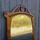 Large antique mirror from the Art Nouveau period.