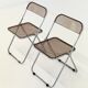 Set of 2 Plia folding chairs for Anonima Castelli by Giancarlo Piretti