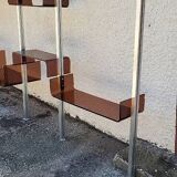 Vintage modular library shelf 6 legs and 14 shelves
