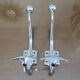 Pair of chrome metal pads 70s