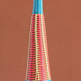 Vintage scoubidou bottle