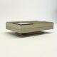 Modular white coffee table designed by Carlo Hauner for Forma