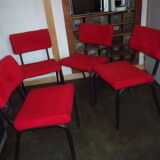 Lot 4 chaises 1960