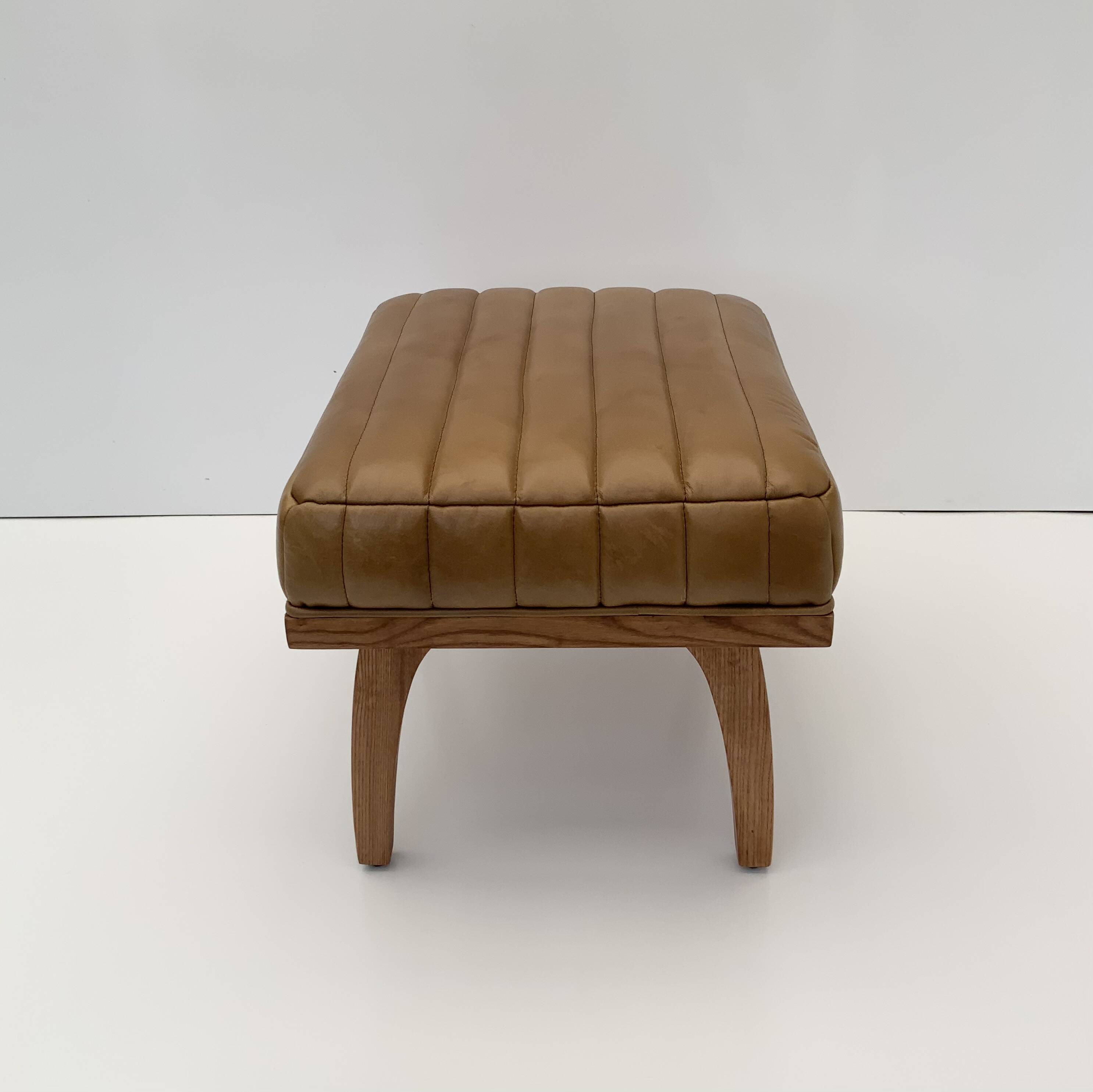 Leather Relaxing Stool/Footstool/ Tray/Side Table