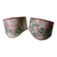 Pair of fabric wall lights