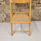 Chaise pliante cannage année 1980