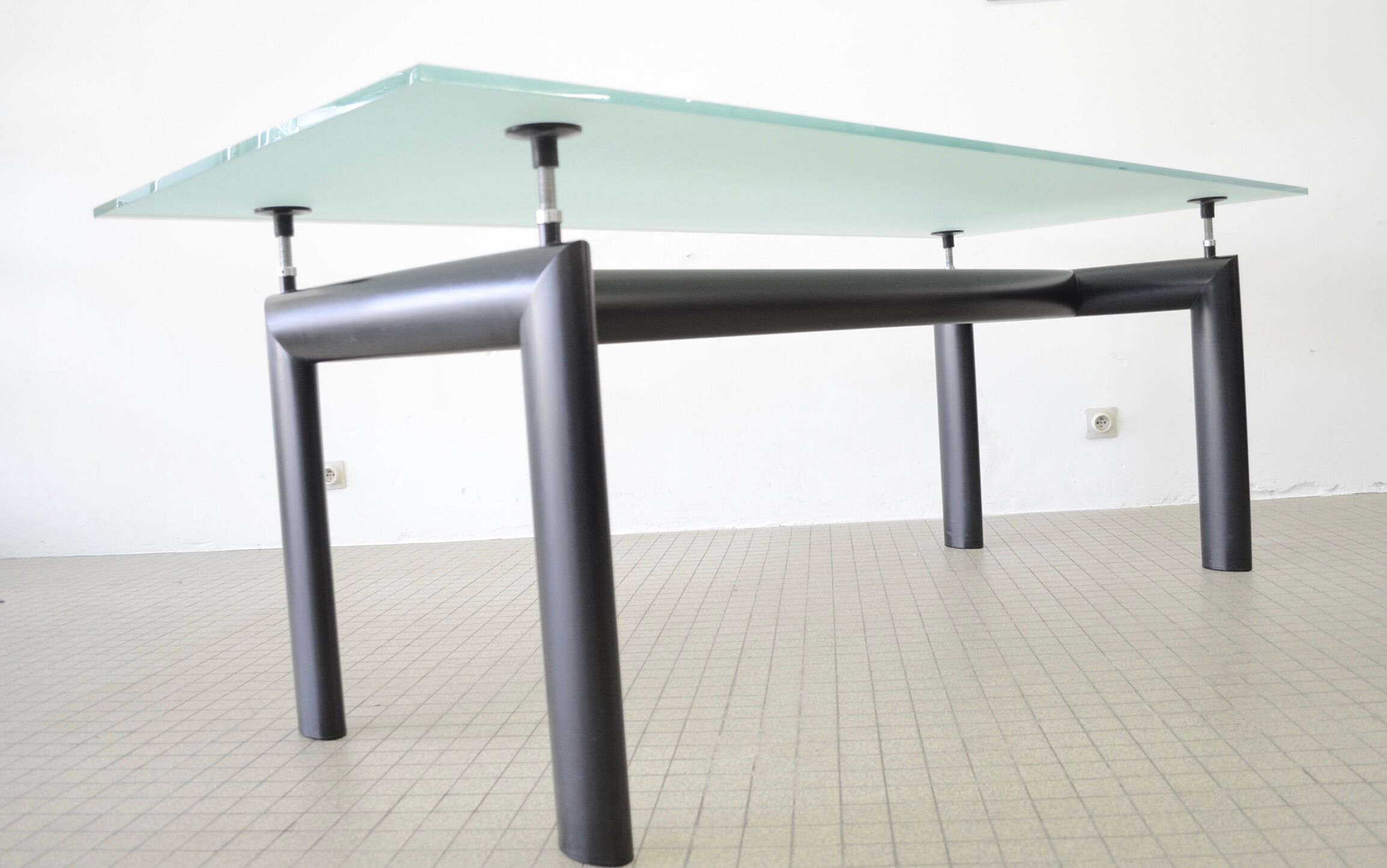 Dining table LC6 by Le Corbusier, Cassina edition 1928