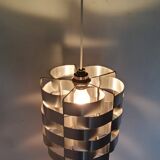 Max Sauze vintage pendant light in brushed aluminum