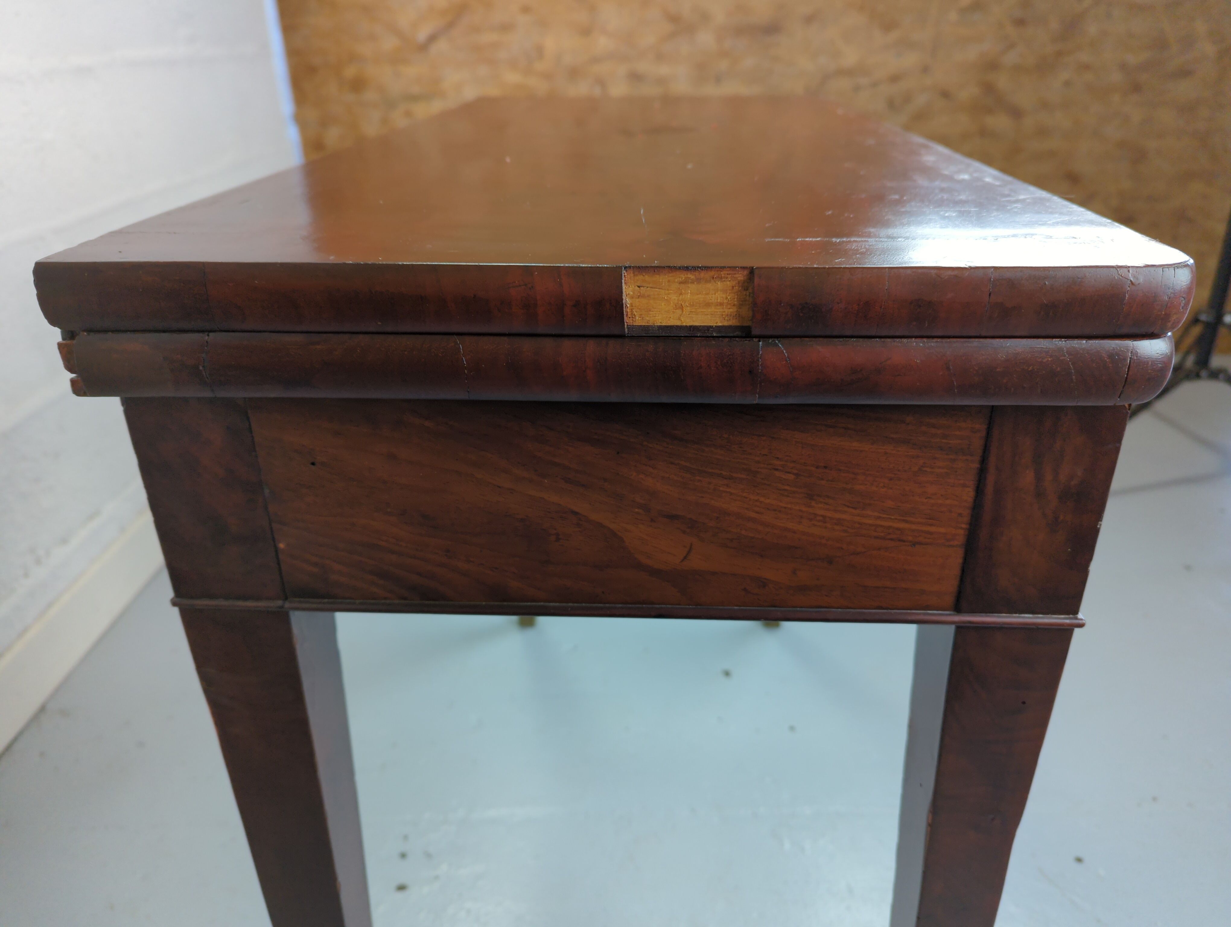 Game table wallet mahogany veneer era empire