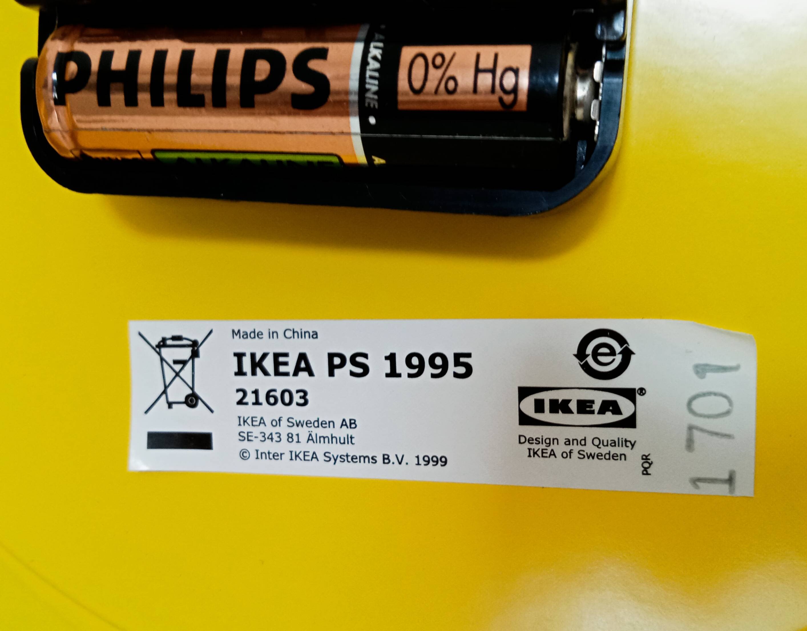 Horloge murale vintage Ikea années 90