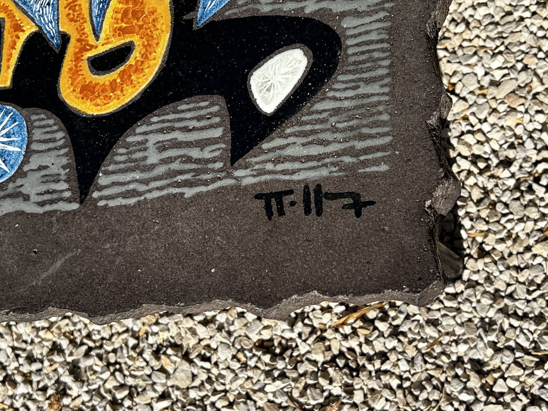 Jean Jaffeux enameled lava coffee table 1950